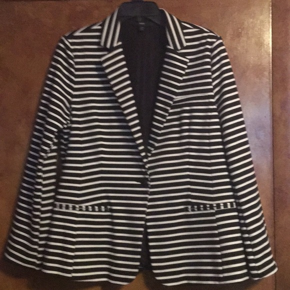 Mossimo Supply Co. Jackets & Blazers - Black and white striped Blazer/suit coat.